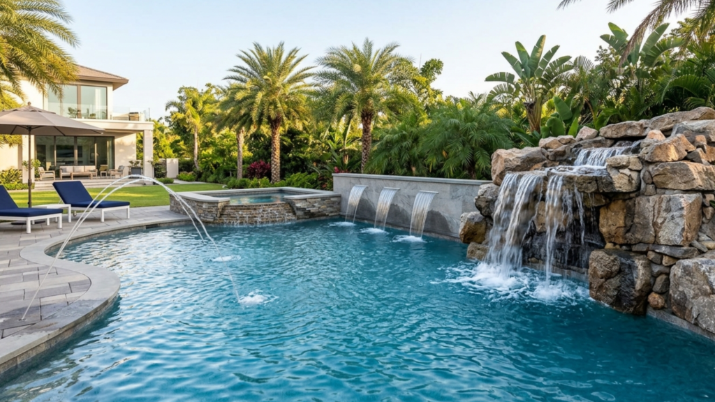 Integrated Water Features — Cascades, Fountains & Waterfalls