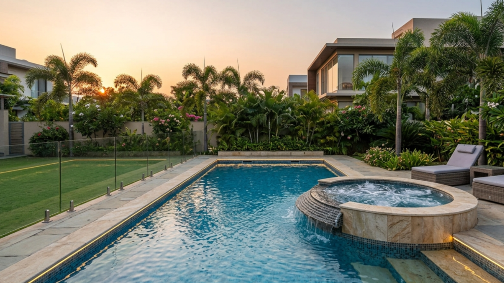 Pool + Jacuzzi Combo Designs